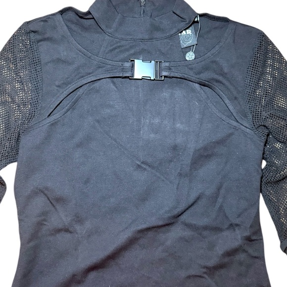 Killstar NWT Lazer Beam Fishnet sleeve top size Med - Picture 5 of 8